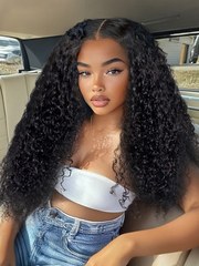 7x5 ByeBye Knots Wig 150% Density Jerry Curly Wig With Bleached Invisible Knots