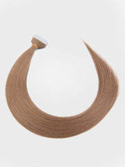 Ash Brown Human Hair Tape In Extension