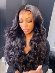 200% Density 13x4 Lace Front Wig Body Wave Wigs Pre-plucked Human Hair Wigs with Baby Hair