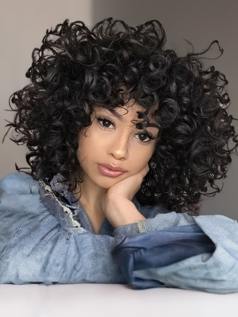 Funmi Curly Tight & Neat Human 1 Bundle Virgin Hair Natural Color