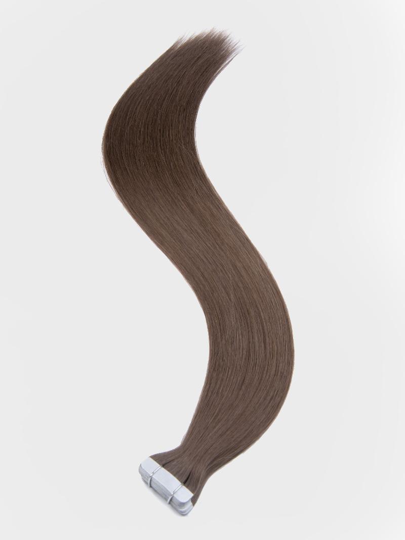 Walnut Brown Human Hair Tape In Extension