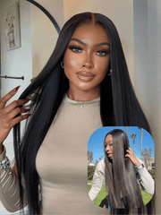 [24''=$129] 13x4 Pre-Everything? Side-Part Fluffy Loose Wave Drawstring Wig With Wispy Air Bangs