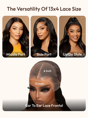 13x4 Pre-Everything Lace Frontal Ash Brown Straight Wig