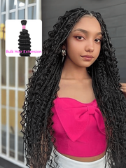 Bulk Human Hair for Braiding Deep Wave Virgin Human Hair