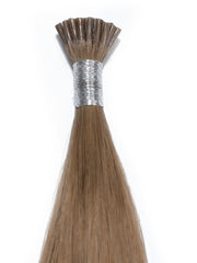 Ash Brown Human Hair I Tip Extension