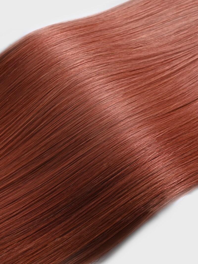 Vibrant Red Human Hair I Tip Extension