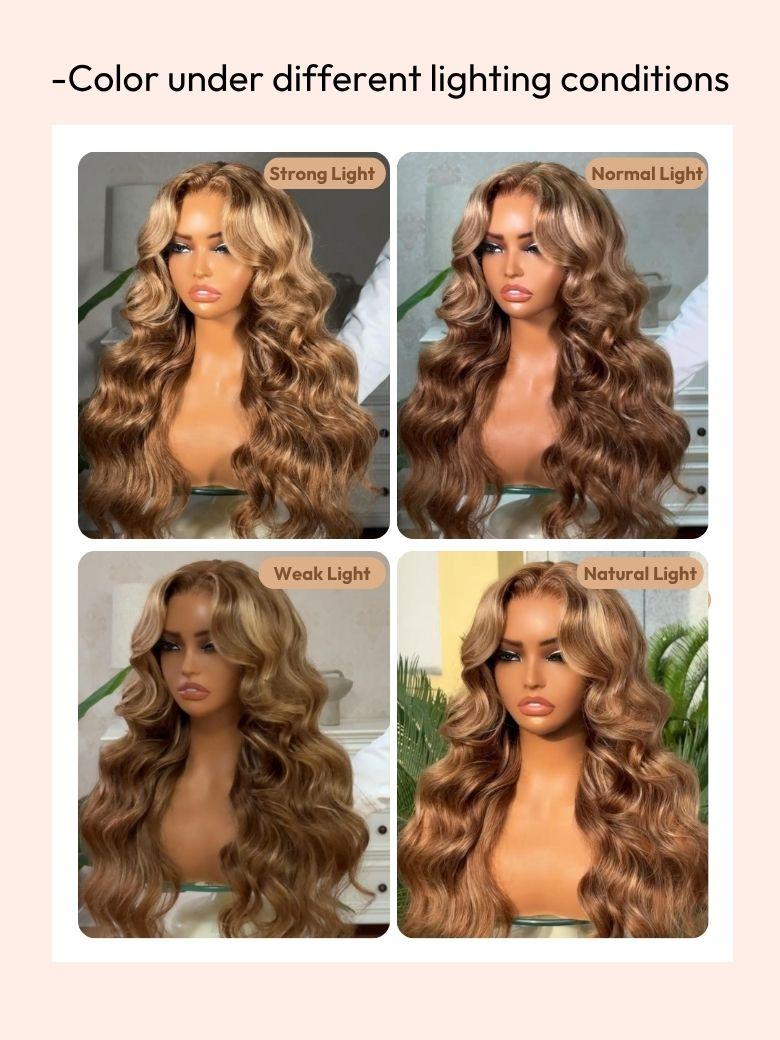 Bye-Bye Knots Wig Pre-Cut 7x5 Glueless Lace & 13x4 Pre Everything Honey Blonde Body Wave Drawstring Wig