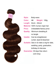 Rare Human Hair Weave #4 Body Wave Hair Bundles 1 Bundle Deal