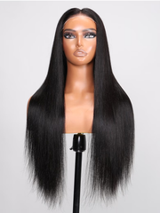 [From 20"] 6x4.5 Pre Cut Lace Straight Black Wig With Breathable Cap 150% Density