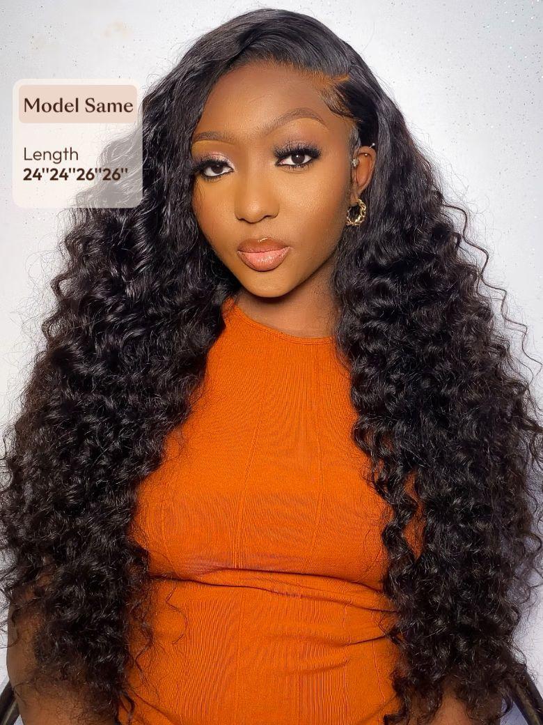Hair Bundles 4 Pcs/pack Peruvian Deep Wave Virgin Human Hair