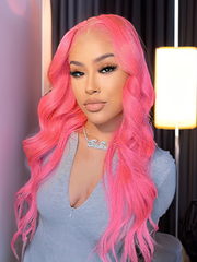 HD Lace 5x5 Closure Melted Hairline Blonde Body Wave Wig