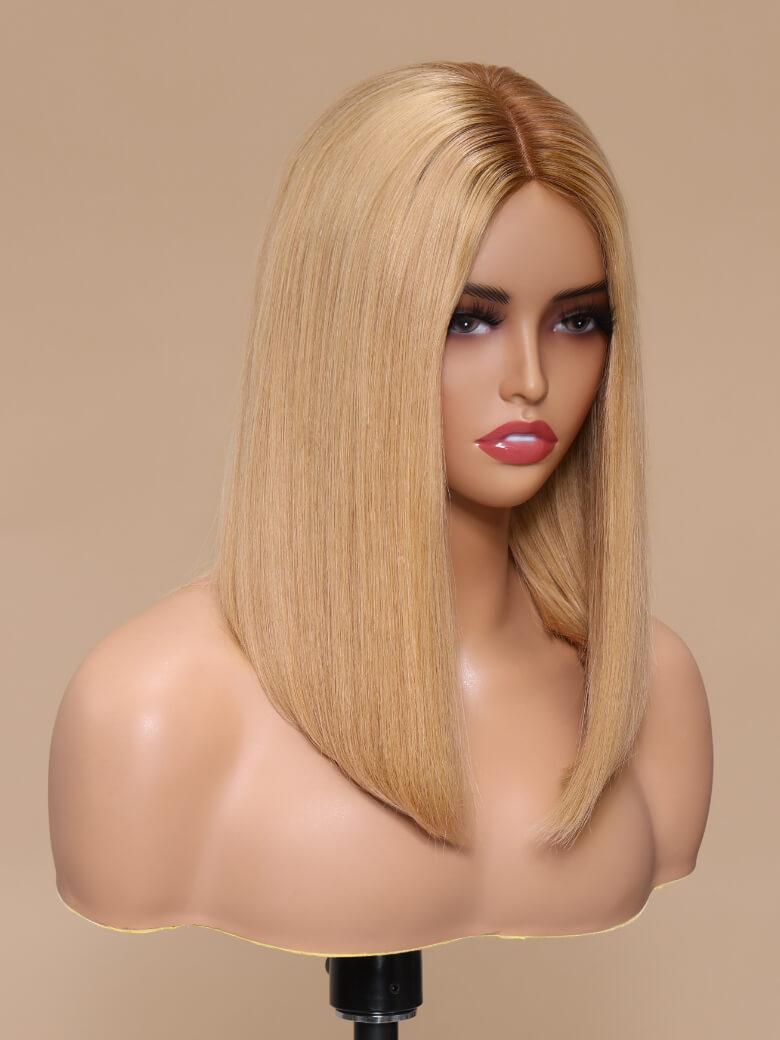 NOELLE-14" MONO STRAIGHT HUMAN HAIR WIG