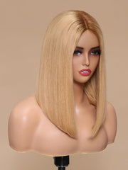 NOELLE-14" MONO STRAIGHT HUMAN HAIR WIG