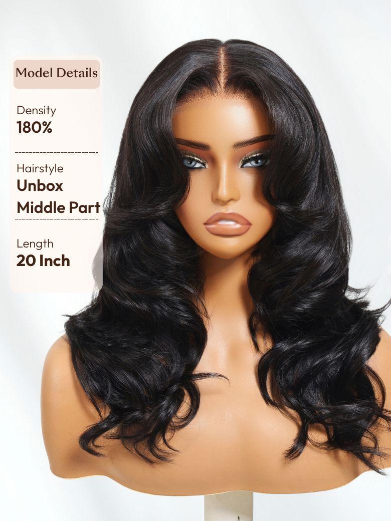 Bye-Bye Knots? 7x5 Lace Body Curls Wig with Feathered Layers & Invisi Drawstring 180% Density