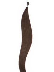 Chocolate Brown Human Hair I Tip Extension