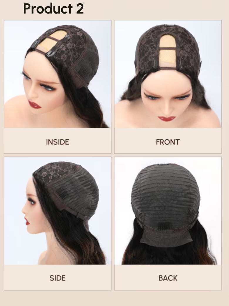 [2 Wigs=$188] 180% Density Glueless 7x5 Lace Put On And Go Wig Pre-Cut Lace Pre-Bleached For Summer Wig