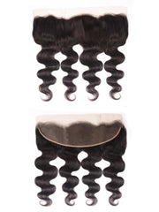 Hair Unprocessed 4 Bundles Body Wave Virgin Hair With 13x4 Lace Frontal