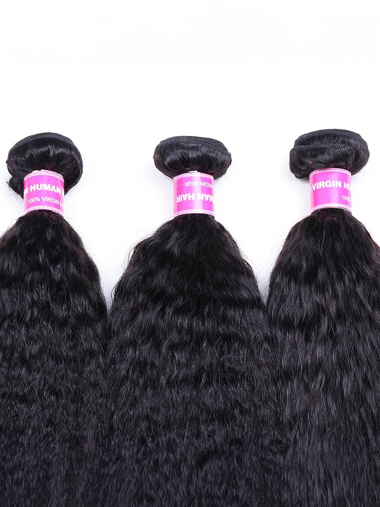 Hair buy 3 get 4 Kinky Straight Bundles Virgin Human Hair
