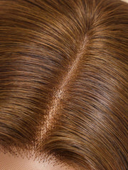 NOA-12" MONO & SWISS LACE STRAIGHT HUMAN HAIR WIG