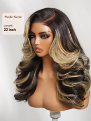 Bye-Bye Slip? Wig Feathered Layer Left Side Part 200% Density Wig with Secure Silicone Strips and Drawstring