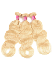 Hair 3PCS 613 Blonde Virgin Human Hair Bundles Body Wave Hair