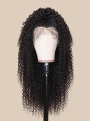 Lace Wigs Natural Pre-plucked Long Curly Wig Lace 100% Human Hair