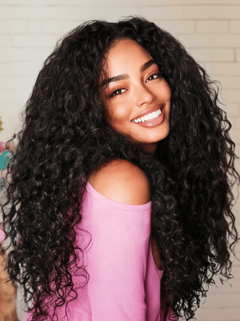 Blend & Secure Half Wig Water Wave With Glueless Drawstring