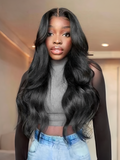 Petaluxe Breathable Body Wave 4x4 Lace Closure Wig Free Part Human Hair Wigs New Year Limited Sale