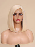 Petaluxe ANGELINA- 12" OPEN CAP LACE STRAIGHT HUMAN HAIR WIG