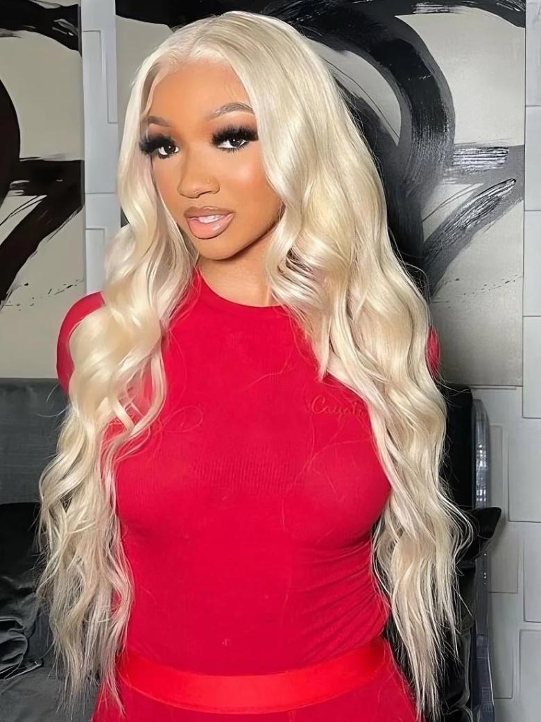 Hair 3PCS 613 Blonde Virgin Human Hair Bundles Body Wave Hair
