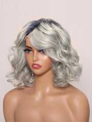 VIVICA-12" MOMO LACE BODY WAVE HUMAN HAIR WIG