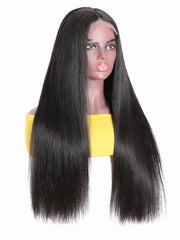Lace Closure Wigs Glueless Straight Human Hair