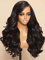 Real Glueless Pre-everything 13x4 Lace Front Wig Natural Color Body Wave Limited Sale