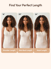 7x5 Bye Bye Slip? Glueless Lace Black to Chestnut Brown Ombre Burmese Curly With Finger Coil Ends Wig-Put On & Go With Invisi Drawstring
