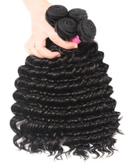 Hair Bundles 4 Pcs/pack Peruvian Deep Wave Virgin Human Hair