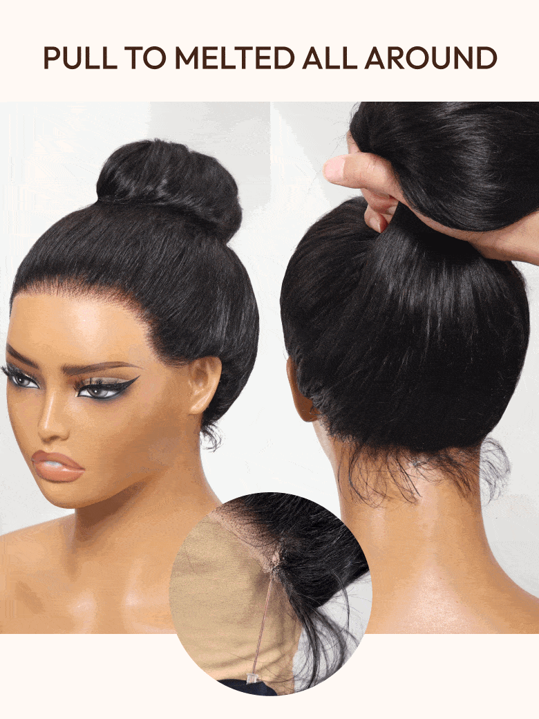 Invisible Strap 360 Lace Body Wave Wig All Head Size Friendly