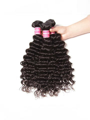 Hair 3 Bundles Human Virgin Hair Deep Wave Hair Fast Shipping