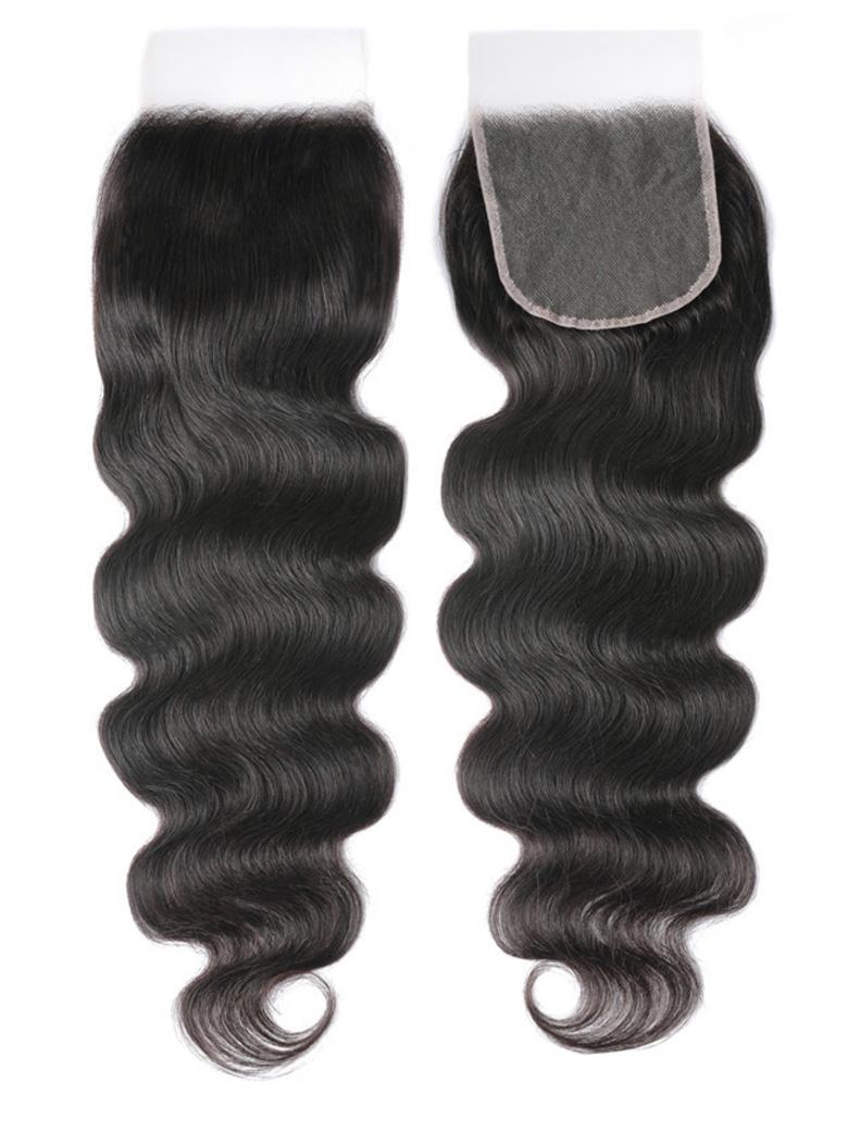 Hair Peruvian Body Wave HD Lace Closure With 3pcs Human Hair Weave