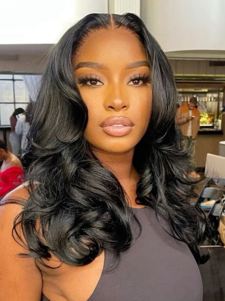 [Limited Offer] Bye-Bye Knots Body Wave 7x5 Glueless Wig Pre Cut Lace Pre Plucked Hairline Put On and Go Wig 14inch