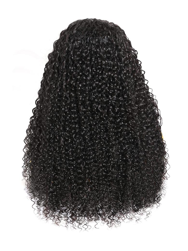 Jerry Curly Wigs Lace Wigs 150% Density Natural Hair Line Glueless Human Hair Wigs