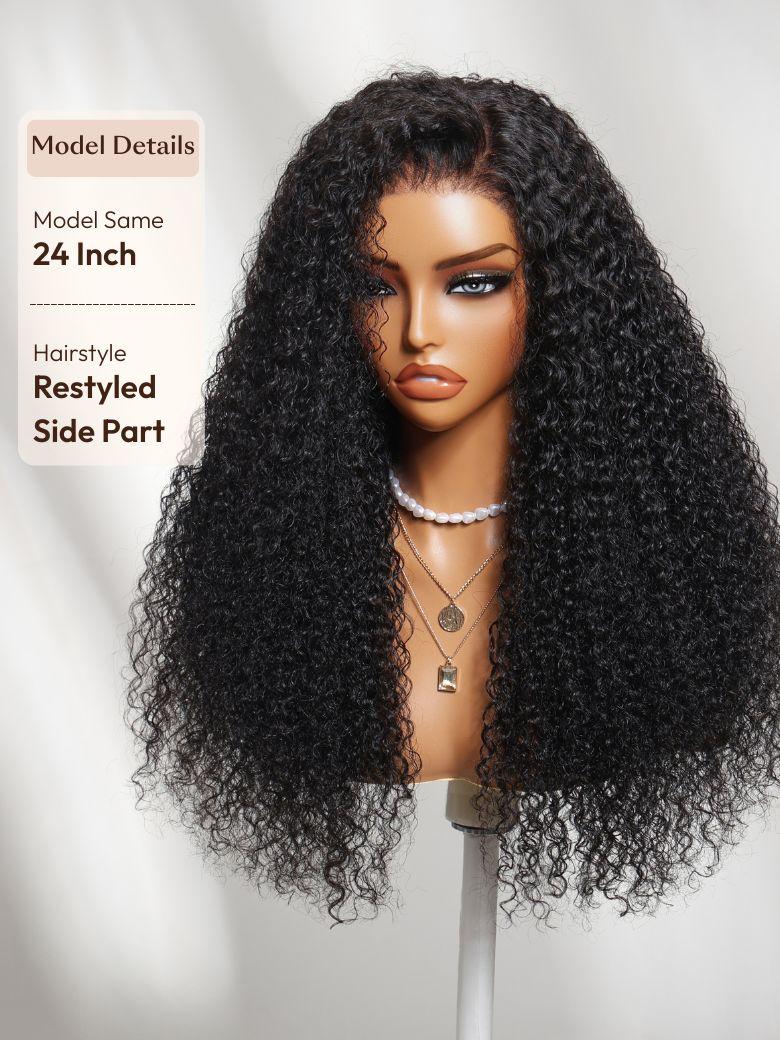 Bye-Bye Knots? 7x5 Lace Jerry Curl 150% Density Wig with Lived-In Coils