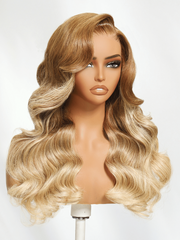 Bye-Bye Knots Wig 7x5 Lace Loose Wave Honey Blonde Ombre Wig 180% Density