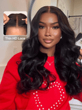 Petaluxe 5x5 Pre Cut HD Lace Body Wave/Curly Wigs Put On And Go Glueless 180% Density Undetectable HD Lace Wigs