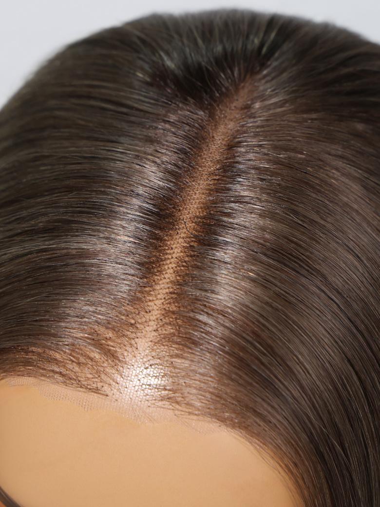 Bye Bye Knots Wig 7x5 Lace Frontal Ash Brown Short Bob Wig
