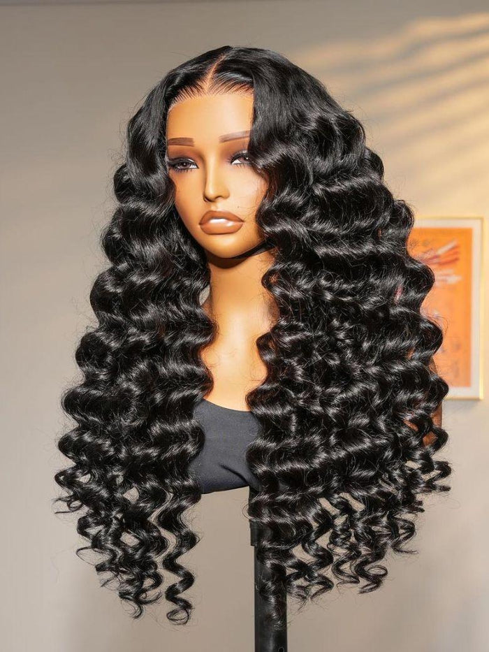 Petaluxe 13x4 Pre-Everything? Lace Frontal Natural Black Loose Deep Wave Wig