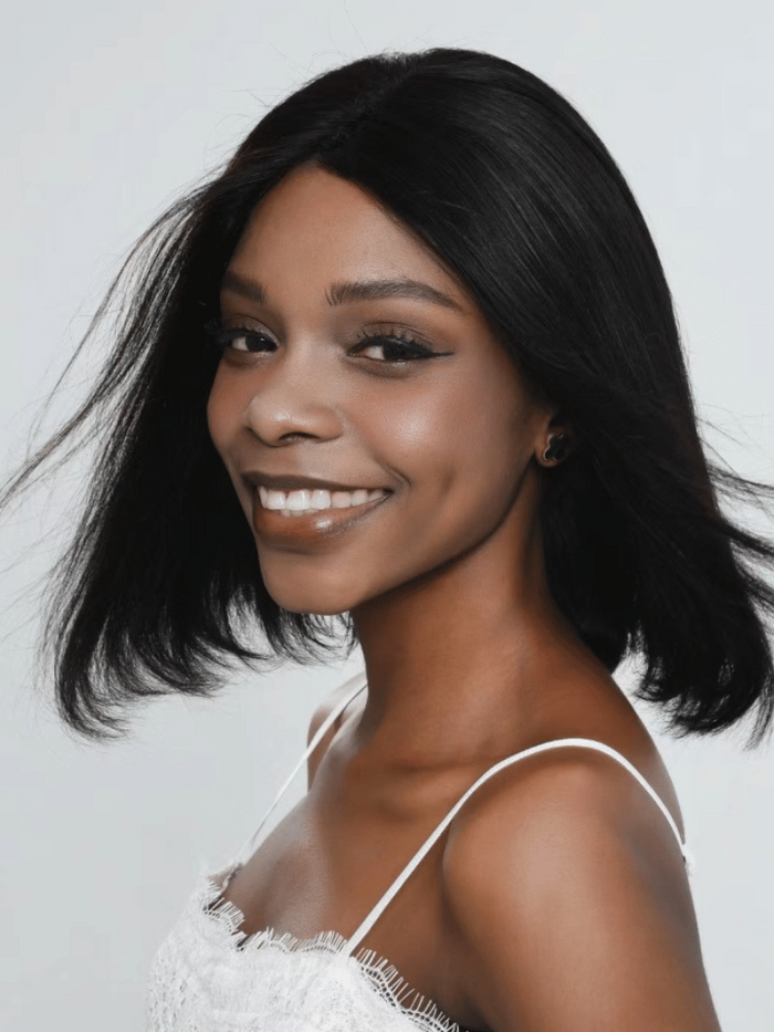 Petaluxe Bye-Bye Knots Wig 7x5 Put On And Go Glueless Lace Bleached Knots Bob Wig 150% Density