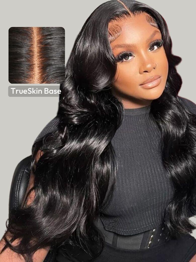 [Pay 22" Get 24"] 13x4 HD Lace ByeBye Cap? Invisible Lace Wig Frontal Body Wave Black Wig