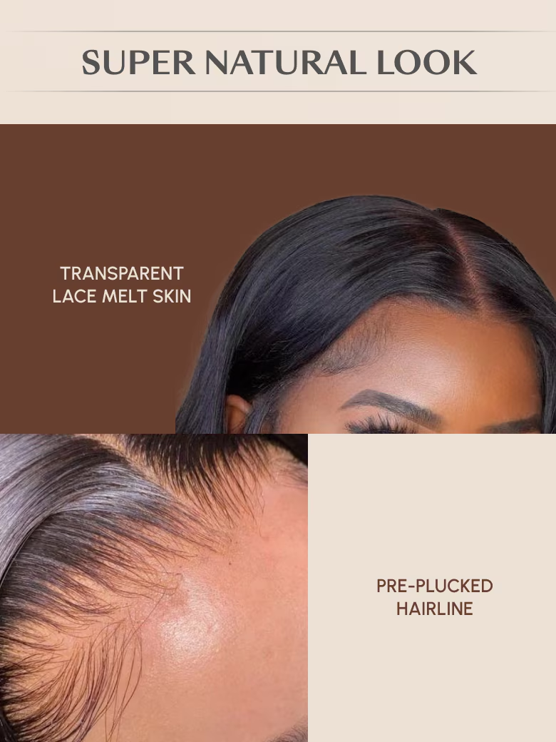 [From 20"] 6x4.5 Pre Cut Lace Straight Black Wig With Breathable Cap 150% Density