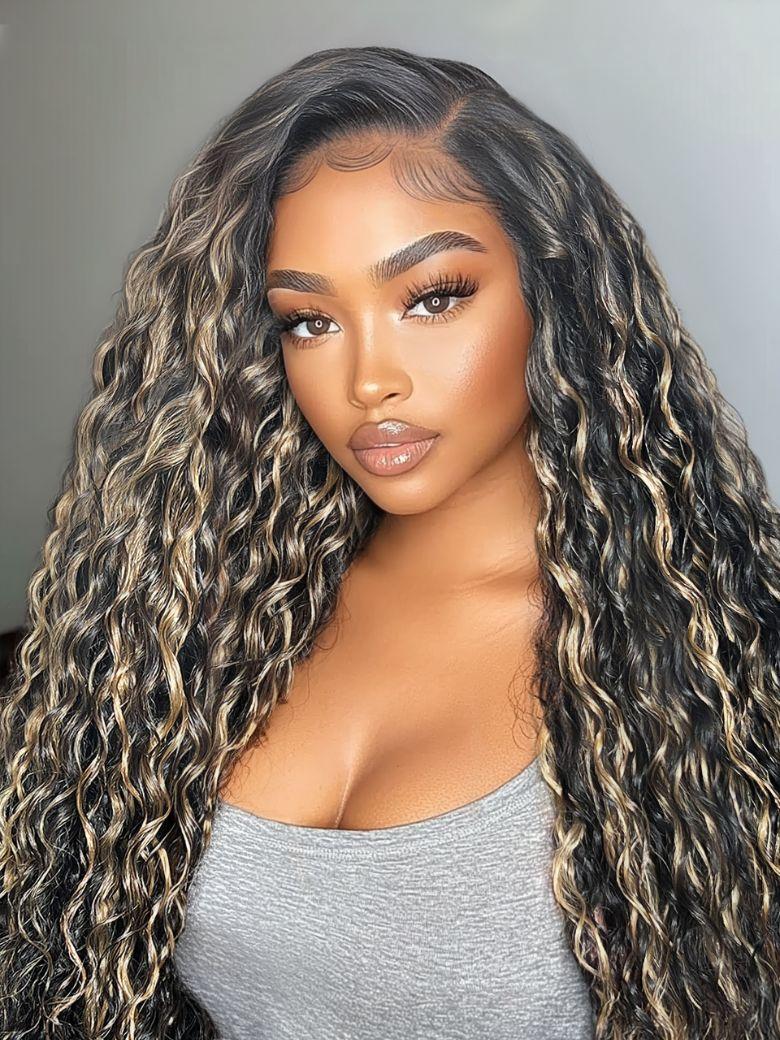 13x4 Pre-Everything? Wig With Loose Wave Face-Framing Layers And Side-Swept Bangs