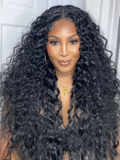 Petaluxe Middle Part Lace Kinky Curly Wigs 150% Density Natural Hairline Glueless Wigs